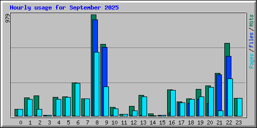 Hourly usage for September 2025