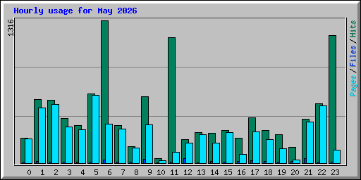 Hourly usage for May 2026