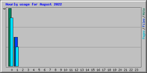 Hourly usage for August 2022