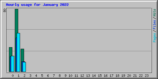 Hourly usage for January 2022