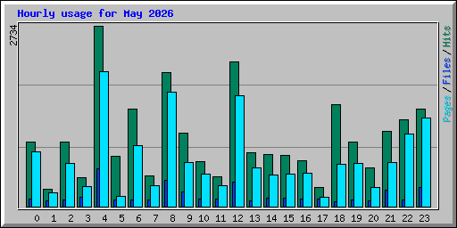 Hourly usage for May 2026